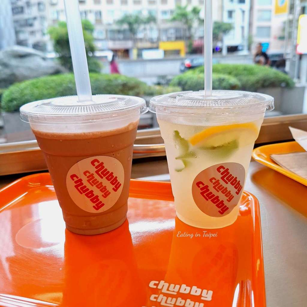 Chubby Burger chocolate milkshake lemonade soda